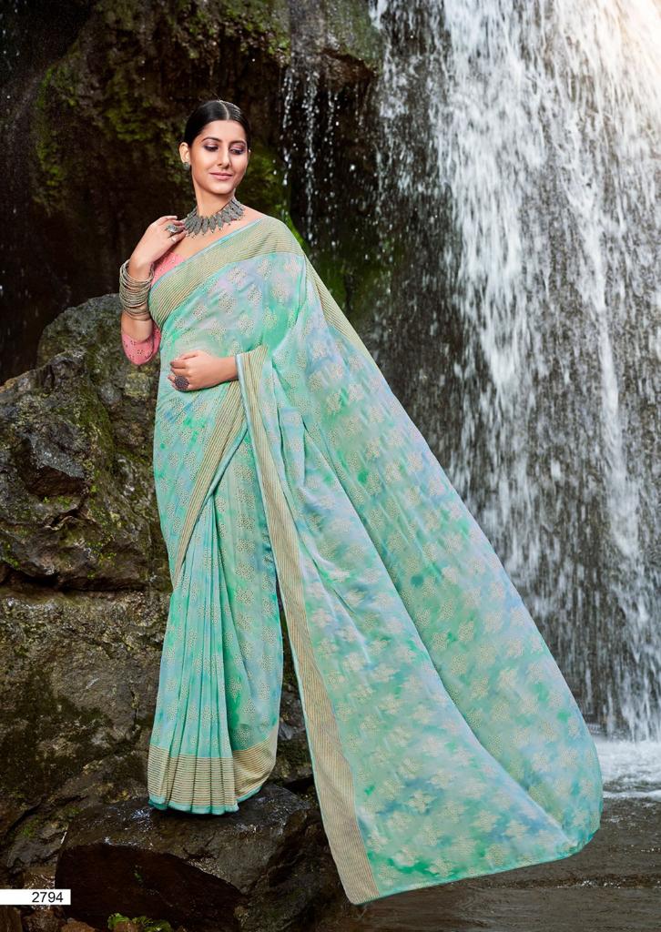 Kashvi Avni New Fancy Casual Wear Georgette Designer Saree Collection